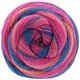 Lana Grossa GOMITOLO TOSCA | 165-mørk petrol/pink/rødviolet/brombær/gyldengul
