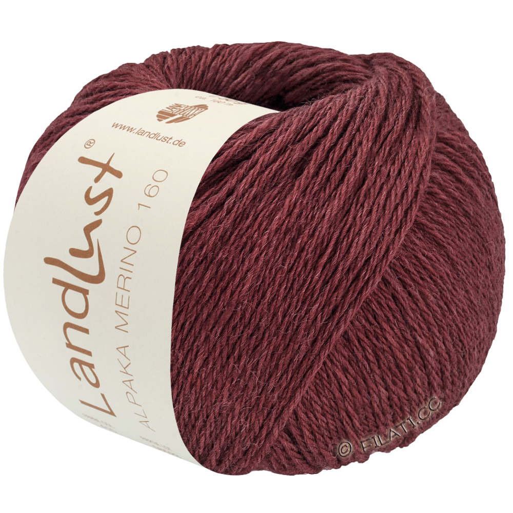 Lana Grossa LANDLUST Alpaka Merino 160 | 452-vinrød