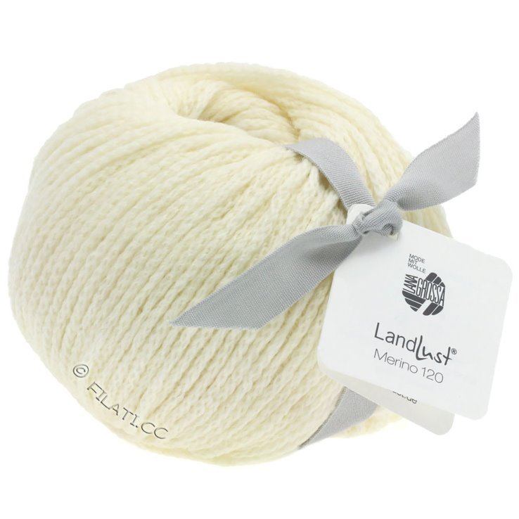 Lana Grossa LANDLUST MERINO 120 | 101-rå hvid