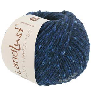 Lana Grossa LANDLUST Soft Tweed 180 | 114-mørk blå meleret