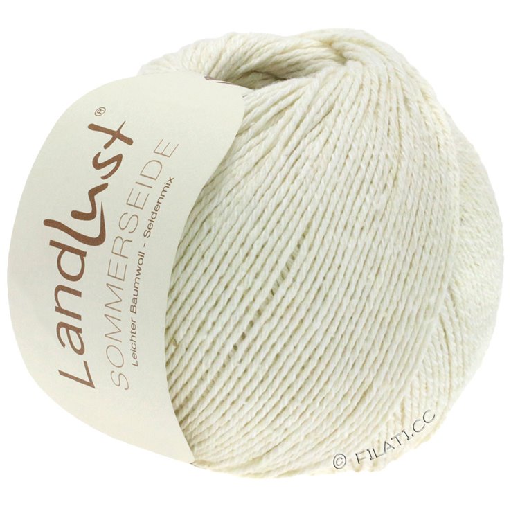 Lana Grossa LANDLUST SOMMERSEIDE | 001-hvid