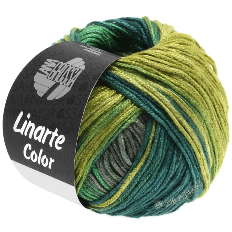 Lana Grossa LINARTE Color | 205-oliven/grøn/petrol/grafit