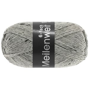 Lana Grossa MEILENWEIT 6-FACH 150g Mouliné/Print/Tweed | 8972-lys grå meleret