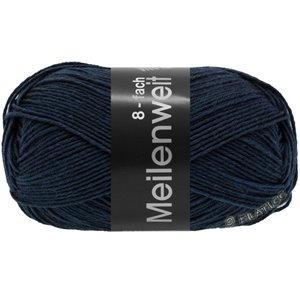 Lana Grossa MEILENWEIT 8-FACH 150g Uni | 9556-mørk blå