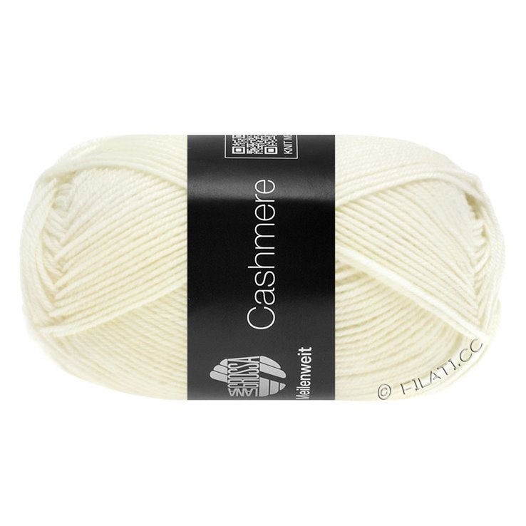 Lana Grossa MEILENWEIT 50g Cashmere | 01-hvid
