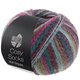 Lana Grossa MEILENWEIT 100g Cosy Socks Multi Stripes | 158-petrol/mørk fuchsia/oliven/mynteturkis/mørk rød
