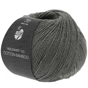 Lana Grossa MEILENWEIT 100g Cotton Bamboo | 15-mørk grå