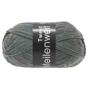 Lana Grossa MEILENWEIT 100g Tweed | 160-mørk grå