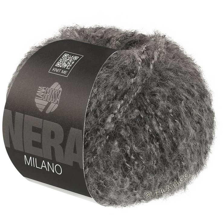 Lana Grossa MILANO (Nera) | 02-mørk grå meleret