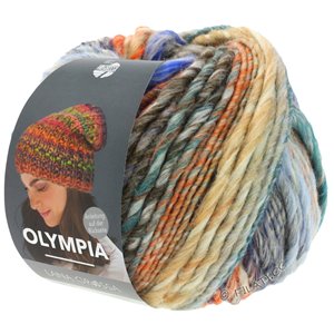 Lana Grossa OLYMPIA Classic | 100-lys grå/mørk grå/gråblå/lys blå/royal/orange/petrol