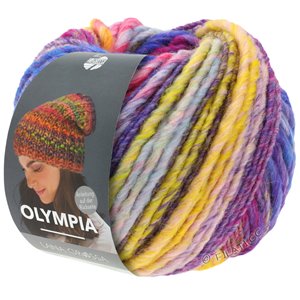 Lana Grossa OLYMPIA Classic | 101-rødviolet/rosa/blå/pink/gul/sartgrøn/lys blå/jeans