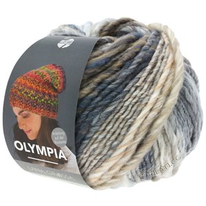 Lana Grossa OLYMPIA Classic | 026-rå hvid/lys grå/mellem grå/mørk grå/taupe