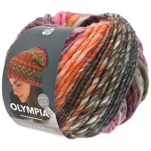 Lana Grossa OLYMPIA Classic | 095-syren/orange/taupe/brombær/lys grå/mørk grå/rosa/antikrosa