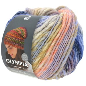 Lana Grossa OLYMPIA Classic | 097-rå hvid/lys grå/syren/laks/beige/marine/abrikos