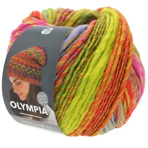 Lana Grossa OLYMPIA Classic | 099-pink/rød/sennep/grå lilla/oliven/grøn