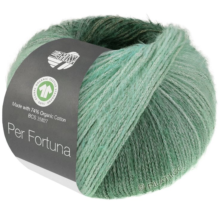 Lana Grossa PER FORTUNA DÉGRADÉ (GOTS) | 102-grågrøn/sortgrøn/jade/natur