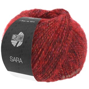 Lana Grossa SARA | 16-mørk rød meleret