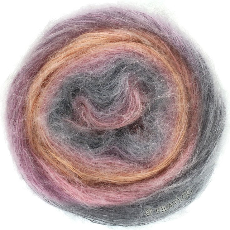 Lana Grossa SILKHAIR Dégradé | 801-ecru/lys grå/rosa
