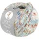Lana Grossa SOFT COTTON PRINT | 123-ecru/bleggul/lys brun/turkis