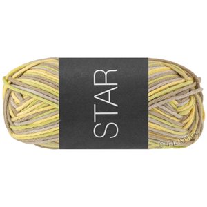 Lana Grossa STAR Print | 356-lys gul/gulgrøn/hvidgrøn/kaki