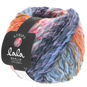 Lana Grossa STRIPY (lala BERLIN) | 03-laks/rosa/lys grå/mørk grå/syren/lys blå/violetblå