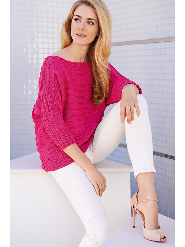 Lana Grossa SWEATER MED RIBBER Nobile