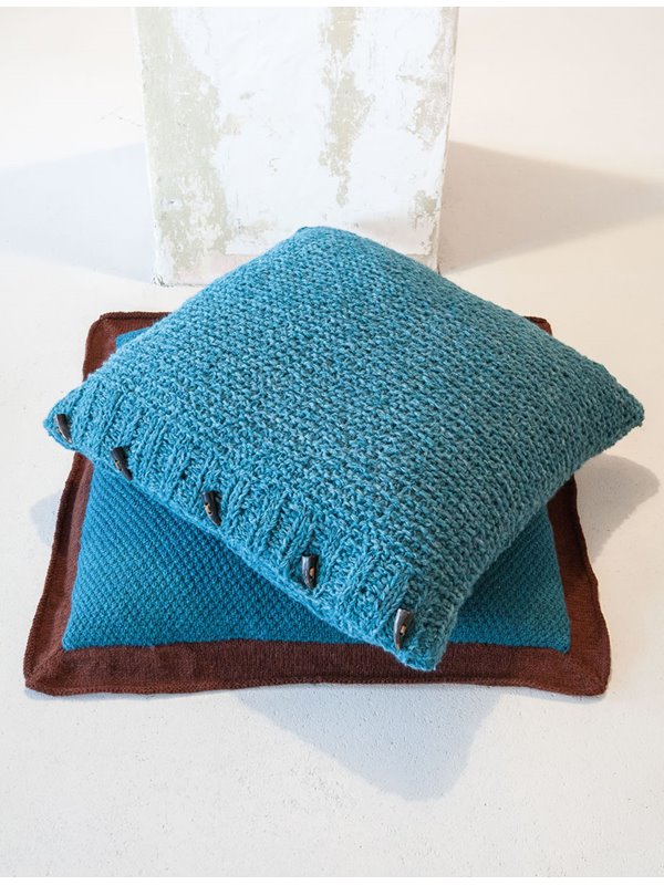 Lana Grossa PUDEBETRÆK I PERLESTRIK MED KANT Alta Moda Alpaca