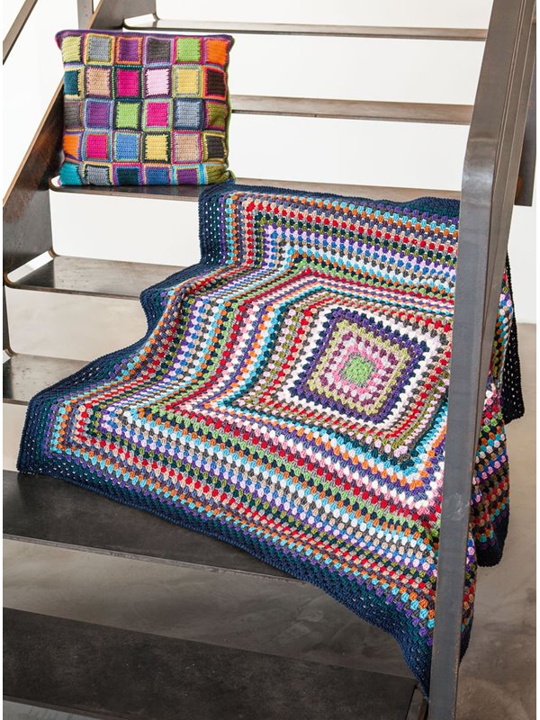 Lana Grossa PUDEBETRÆK I KVADRATER Bingo/Bingo Melange/Bingo Neon