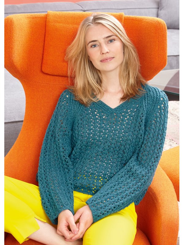 Lana Grossa PULLOVER Alta Moda Alpaca - Strikkeopskrift (NO)