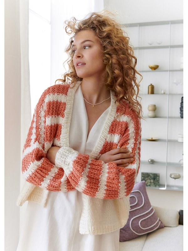 Lana Grossa CARDIGAN Lala Berlin Lovely Cotton - Strikkeopskrift (SE)