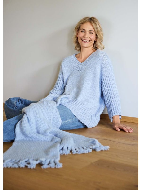 Lana Grossa SJAL Cool Merino Big - Strikkeopskrift (SE)