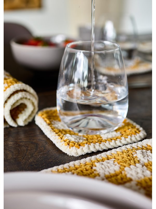 Lana Grossa FIRE GLASSBRIKKER I RUTEMØNSTER The Look Fine