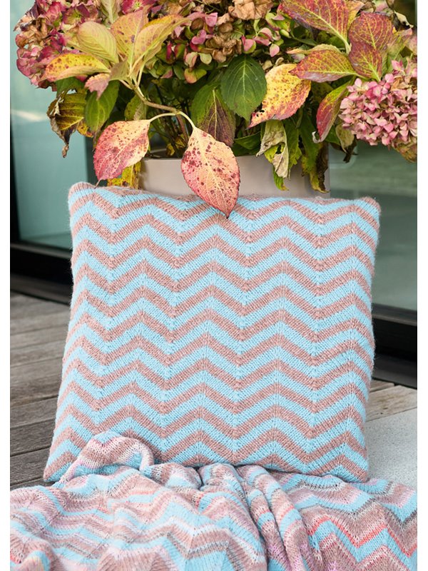 Lana Grossa PUDEBETRÆK I SIKSAKMØNSTER Brigitte No. 2