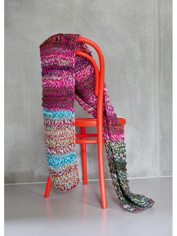 Lana Grossa HALSTØRKLÆDE I FALLMASKEMØNSTER Dolce