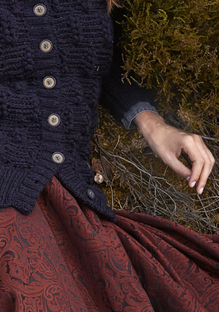 Lana Grossa Jakke med aksmønster Alta Moda Alpaca