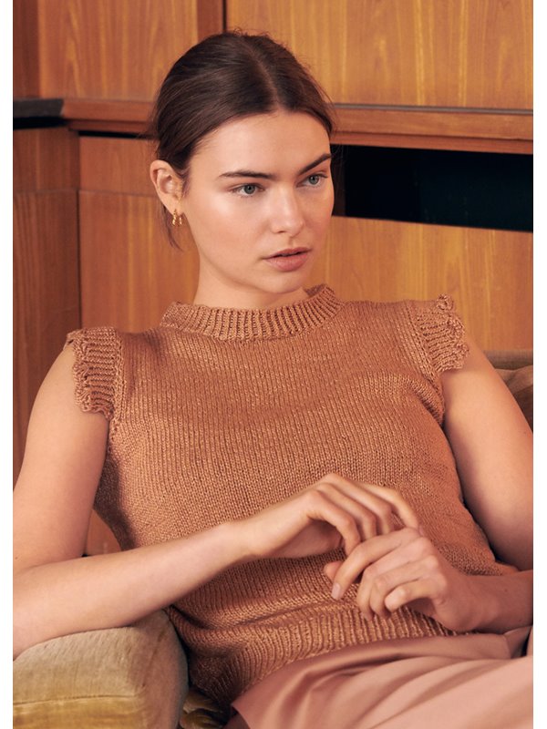 Lana Grossa GLATTSTRIKKET TOP Linarte