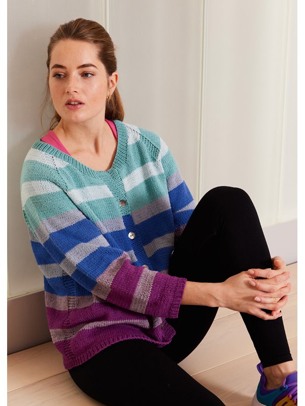 Lana Grossa CARDIGAN Brigitte No. 4 - Strikkeopskrift (SE)