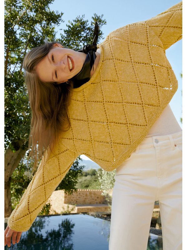 Lana Grossa PULLOVER Cara - Strikkeopskrift (SE)