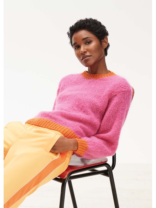 Lana Grossa PULLOVER Cool Merino & Mohair Moda - Strikkeopskrift (SE)