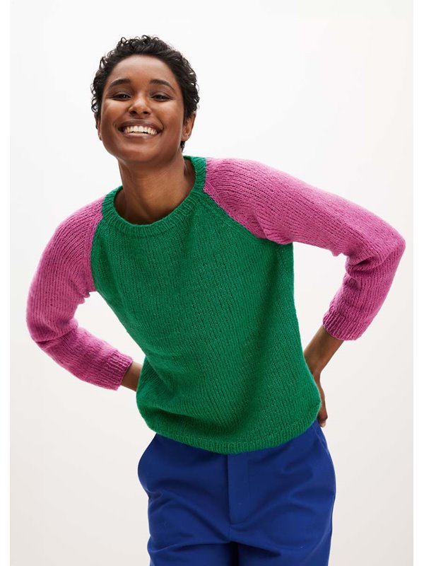 Lana Grossa PULLOVER Soffio - Strikkeopskrift (SE)