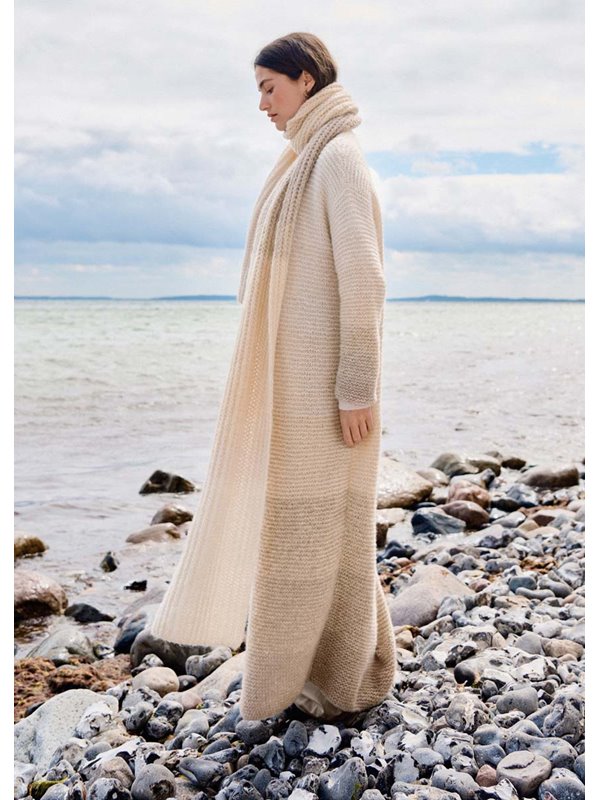 Lana Grossa FRAKKE Soffio & Setasuri - Strikkeopskrift (SE)