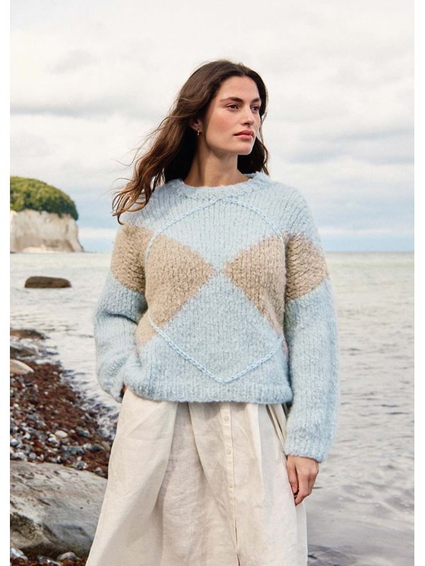 Lana Grossa PULLOVER Royal Alpaca & Brigitte No. 2 - Strikkeopskrift (SE)