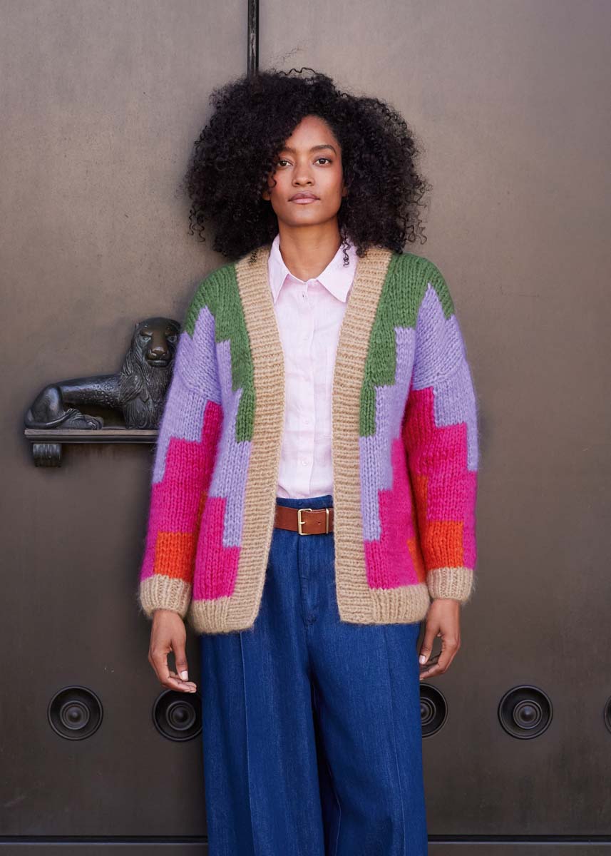 CARDIGAN Mohair di Gio (2 tråder) fra Lana Grossa