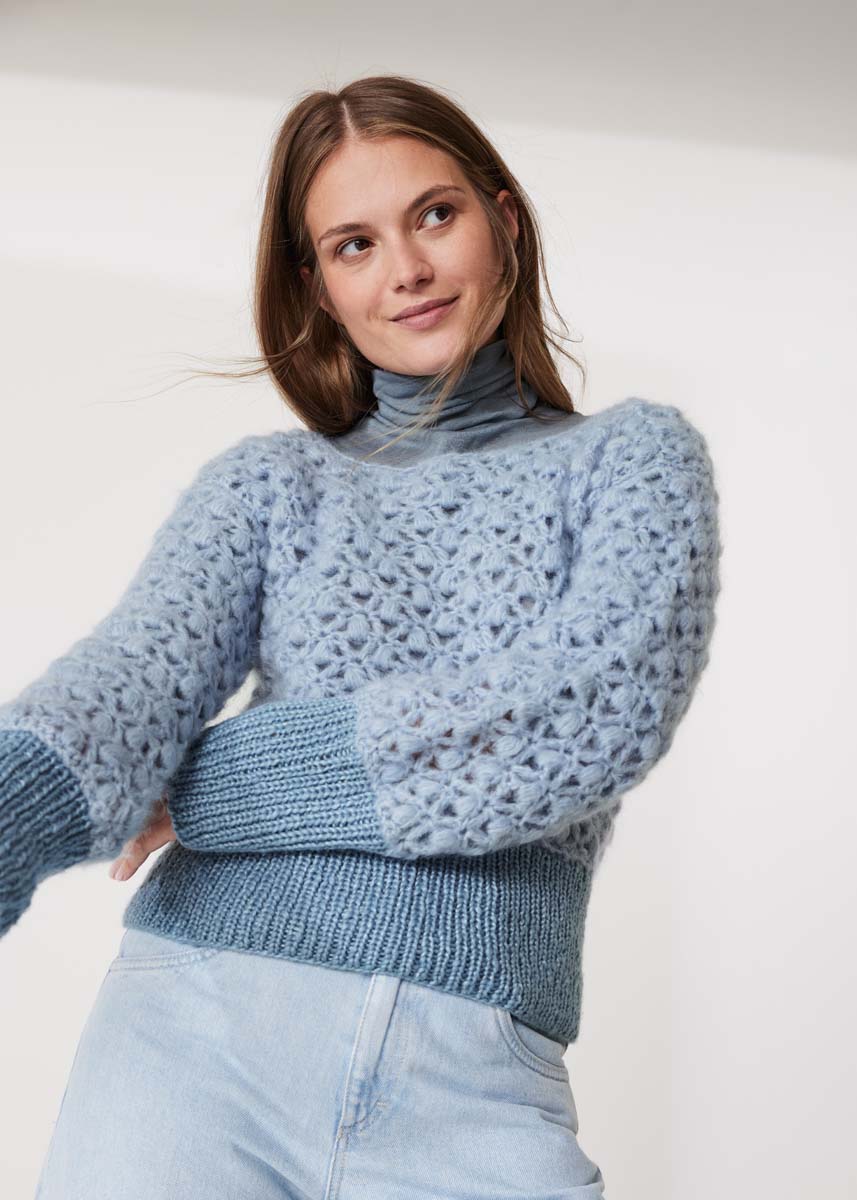 HÆKLET PULLOVER Mohair di Gio & Lucida fra Lana Grossa