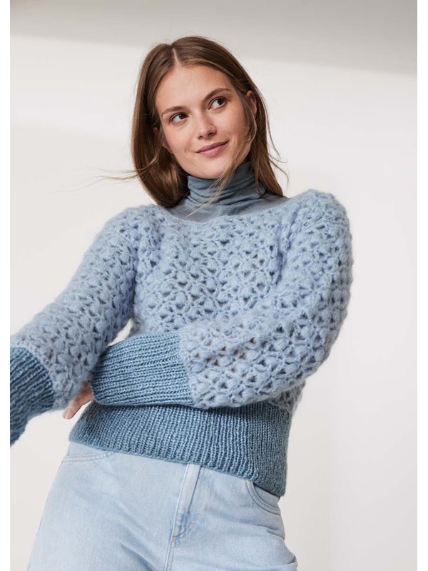 Lana Grossa HÆKLET PULLOVER Mohair di Gio & Lucida