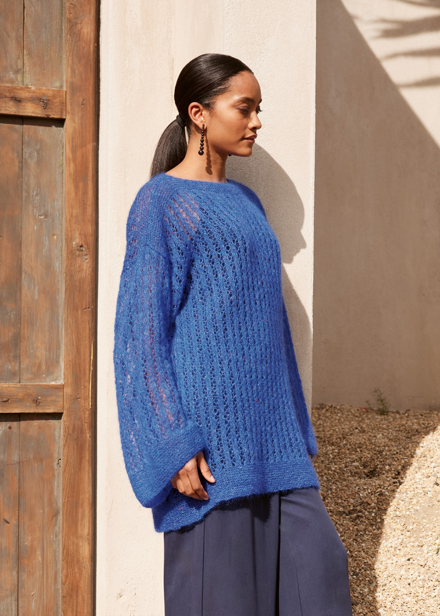 SWEATER Natural Superkid Tweed fra Lana Grossa