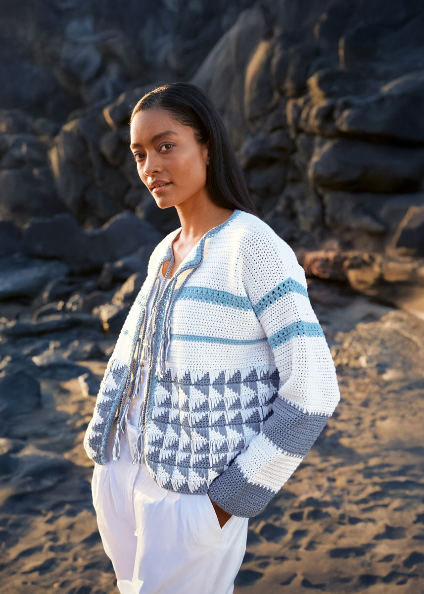 HÆKLET JAKKE Tessera fra Lana Grossa