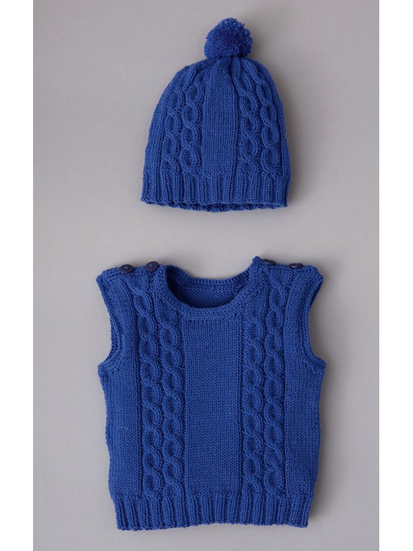 Lana Grossa SLIPOVER OG HUE Cool Wool Baby