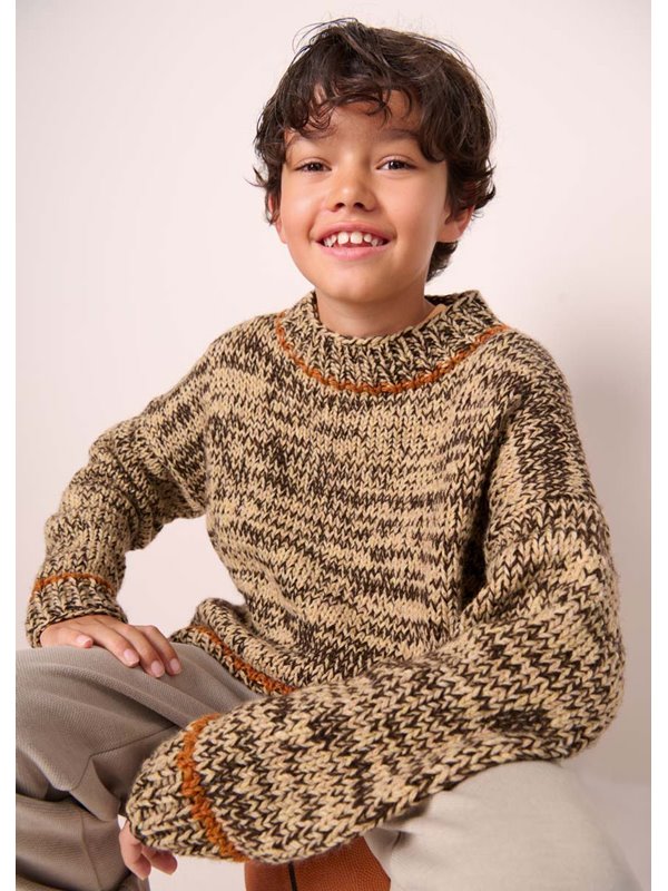 Lana Grossa PULLOVER Ecopuno & Cool Merino & Cool Merino Big - Strikkeopskrift (SE)