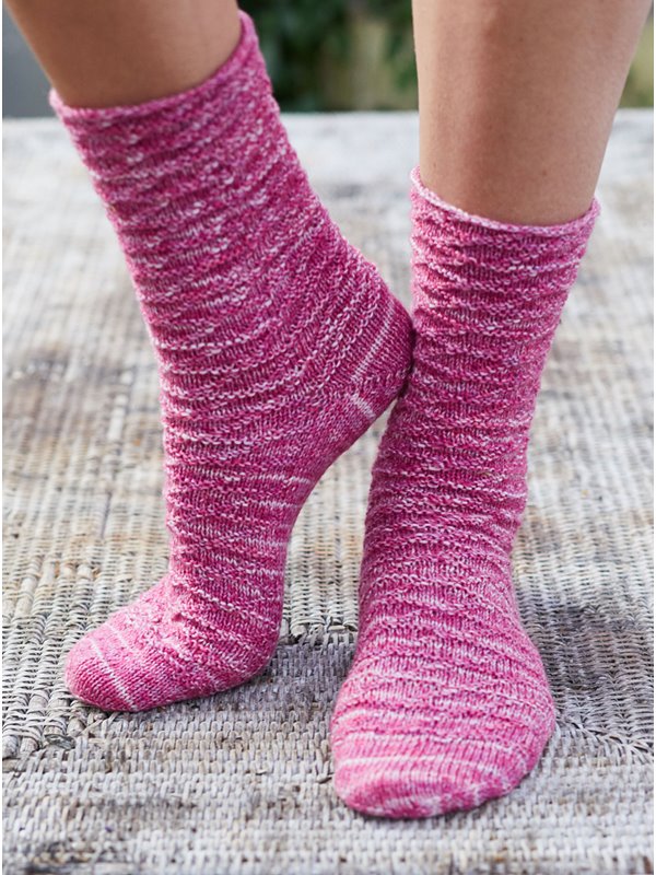 Lana Grossa STRUKTURSOKKER Landlust DIE SOCKENWOLLE - Strikkeopskrift (NO)